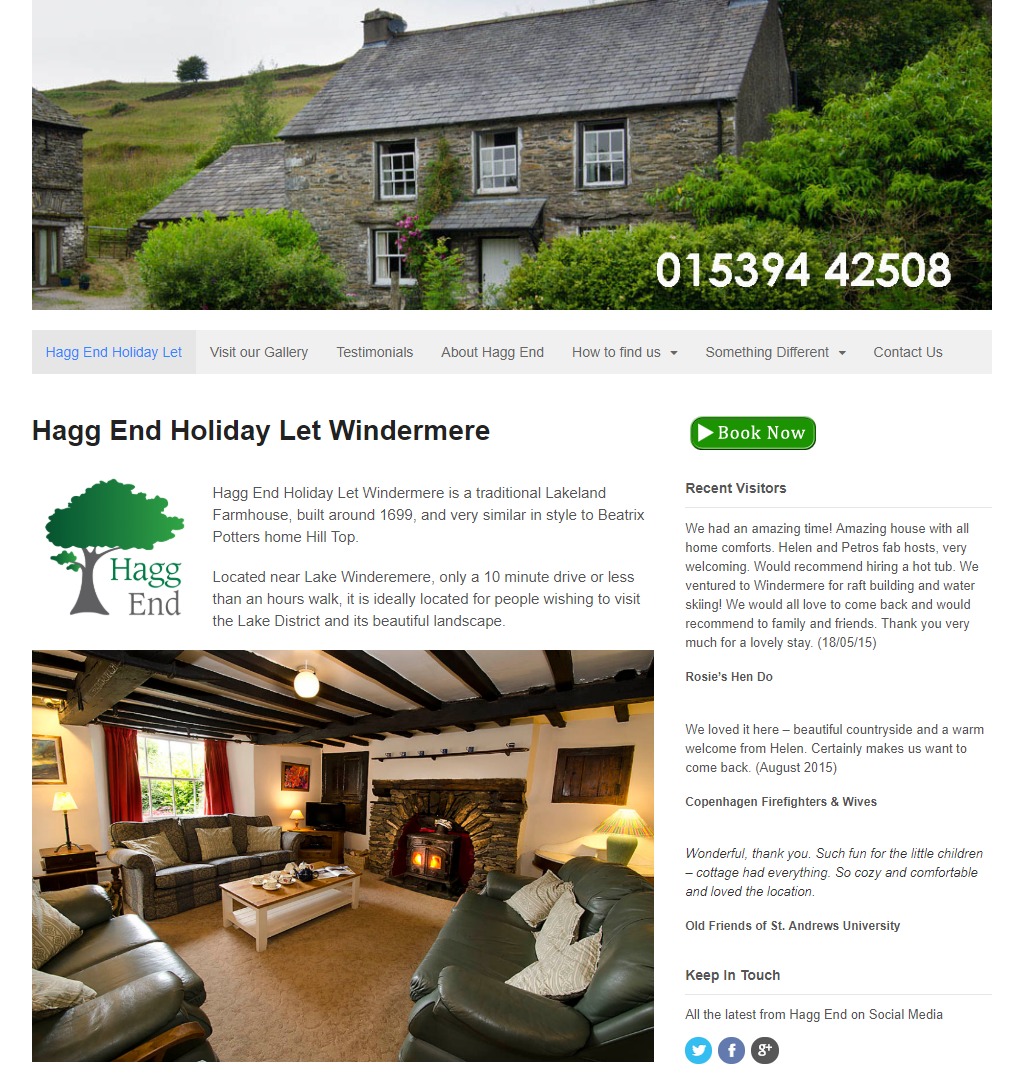Hagg End Holiday Let Windermere